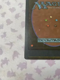 Misprinted 1995 MTG Fourth Edition Circle Of Protection White Damaged But Unique - Image 4