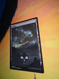 MTG ALTERED 1X Swamp magic the gathering hand painted - Image 2