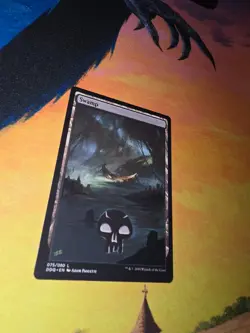MTG ALTERED 1X Swamp magic the gathering hand painted - Image 3