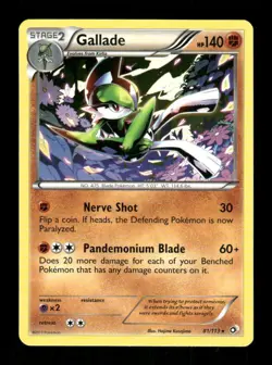 Pokemon Legendary Treasures #81/113 Gallade Rare - Image 1