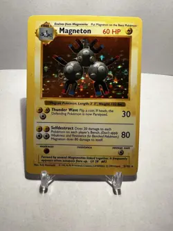 Magneton Shadowless Holo Rare 9/102 - Pokemon - Base Set LP / MP - Image 1