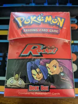 Factory Sealed Pokemon TCG Team Rocket Deck Box Vintage BD1520328 Unopen G2U - Image 1
