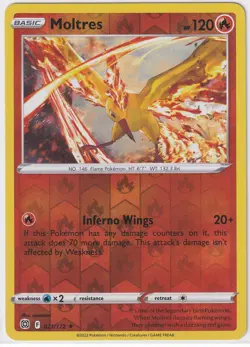 Moltres 021/172 - Brilliant Stars - LP Reverse Holo - Pokemon TCG - Image 1