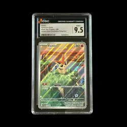 Pokemon Slab Victini 208 CGC 9.5 Mint+ 2025 - Image 1