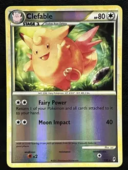 Pokemon Clefable Reverse Holo - Call of Legends - 1/95 LP - Image 1