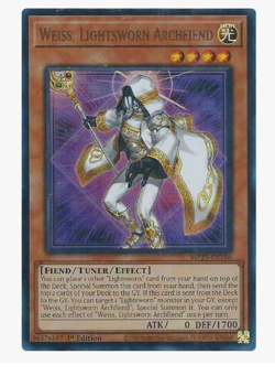 x3 Weiss, Lightsworn Archfiend - MP25-EN186 - Ultra Rare YuGiOh - Image 1