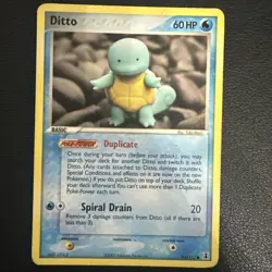Pokemon TCG Ditto EX Delta Species Card 64/113 Squirtle Regular - Image 1