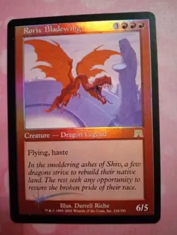 Rorix Bladewing FOIL MTG Dragon Magic Card - Image 1