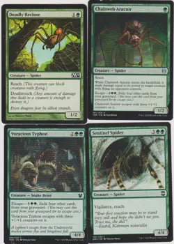 SPIDER -SNAKE GREEN DECK 40 CARDS N-MINT MTG MAGIC NEW M-12 - Image 1