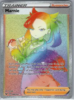Marnie (Secret) 208/202 SWSH01: Sword & Shield Base Set - Pokemon Card - NM - Image 1