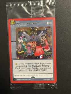 MetaZoo Kickstarter ARCH CASTER POKER NIGHT Sealed Holo Promo Card #066/1000 SP - Image 1