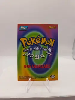 Pokemon Topps Charizard Card #E6 1999 - Image 2
