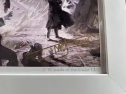 MTG Tyler Jacobson Declaration In Stone Signed Art Print W / Signed Foil Card - Image 2