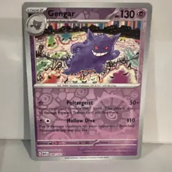 Pokemon Gengar Scarlet & Violet 151 Reverse Holo Card 94/165 - Image 1
