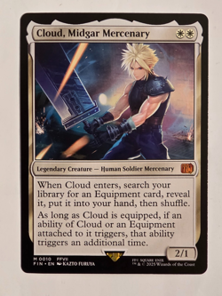 Cloud, Midgar Mercenary M0010 Regular Final Fantasy Magic the Gathering - Image 1