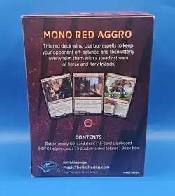 MTG Magic Mono Red Aggro Challenger Deck 2021 Brand New Factory Sealed - Image 2