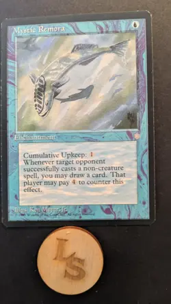 MTG Mystic Remora - Ice Age (ICE) LP Magic the Gathering JJC - Image 1