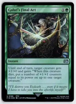 MTG Galuf's Final Act U FIN 186 NM Foil - Image 1