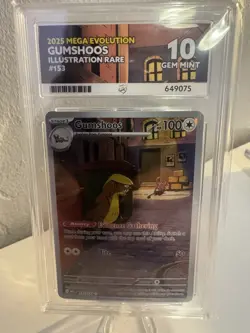 Pokemon TCG Mega Evolution Gumshoos 153/132 Illustration Rare PERFECT ACE 10 - Image 1