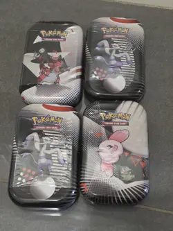 Pokemon TCG: Unova Mini Tins - Black Bolt & White Flare Unova x4 - Sealed ?? - Image 1