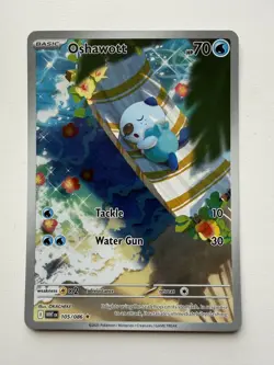 Pokemon TCG White Flare Oshawott Illustration Rare 105/086 - NM / M - Image 1