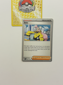 Iono 185/193 2023 Pokemon World Championships Variant Paldea Fates FAST SHIP C - Image 1