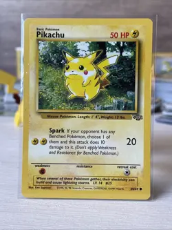 Pikachu 60/64 Jungle Regular 1st Edition Pokemon TCG MP - Image 1