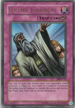 1996 TCG UNLIMITED SOLEMN JUDGMENT HOLO RARE #MRD-127 - Image 1