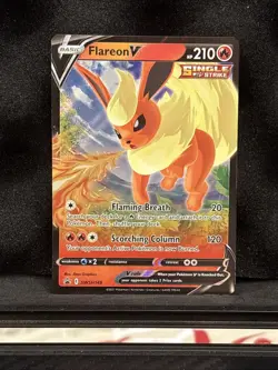 Flareon V SWSH149 Black Star Promo Ultra Rare Holo Pokemon TCG Card NM - Image 1