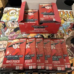 Carrying On His Will Booster Pack One Piece Trading Card Game[ LOT OF 6] - Image 1