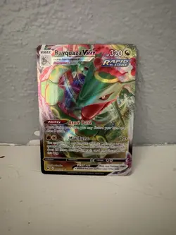 Pokemon TCG Rayquaza VMAX Holo Ultra Rare Card Crown Zenith 102/159 NM Condition - Image 1