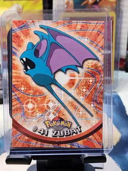 Pokemon Topps Card - Zubat #41 Non Holo TVAnimation 1st Edition Blue Label NM *6 - Image 1
