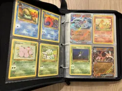 164 Assorted Pokemon cards in binder vintage + modern Rares Holos - Image 2