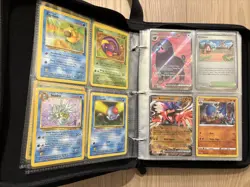 164 Assorted Pokemon cards in binder vintage + modern Rares Holos - Image 3