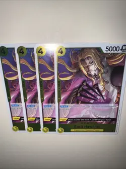 Basil Hawkins OP10-109 X4 PLAYSET Rare English One Piece TCG Card: OP10 - Image 5