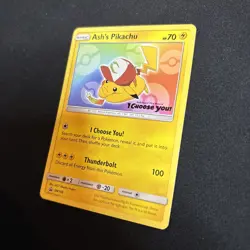 Ash’s Pikachu “I Choose You” Pokemon Movie Promo Card SM108 TCG Nintendo - Image 3
