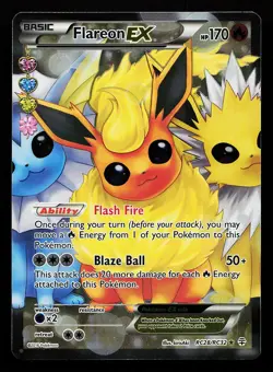 Flareon EX RC28/RC32 Ultra Rare Generations Radiant Collection Pokemon Card - Image 1
