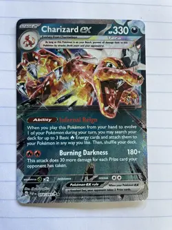 Charizard ex 054/091 Ultra Rare Paldean Fates 2024 Pokemon Card Near Mint-Mint - Image 1