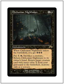 1x Chthonian Nightmare, Retro Frame, Magic MTG NM - Image 1