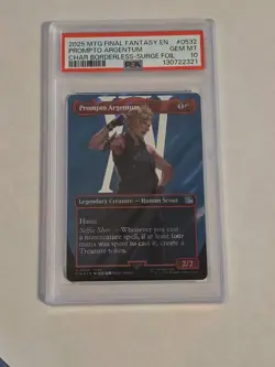 Prompto Argentum (Borderless) (Surge Foil) Final Fantasy Foil PSA 10 - Image 1