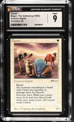Camel, Arabian Nights Mtg. CGC 9 Mint! - Image 1