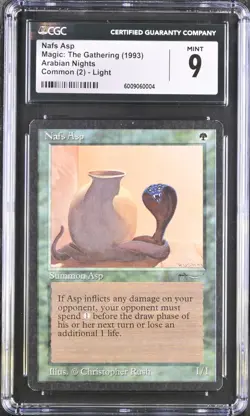MTG Arabian Nights NAFS ASP Light CGC 9 (BIN0004) Graded Power LPD - Image 1