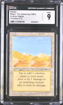 MTG Arabian Nights DESERT CGC 9 (BIN0012) Graded Power - Image 1