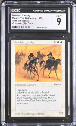 MTG Arabian Nights MOORISH CAVALRY DARK CGC 9 (BIN0054) Graded Power - Image 1