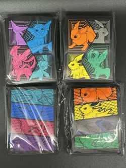 4x Pokemon Evolving Skies ETB Sleeves Eevee Evolutions 65 ct Sealed EXCLUSIVES! - Image 1