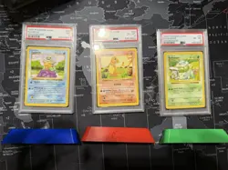 1999 PSA GRADED Starter Pokemon Lot Charmander Squirtle Bulbasaur Shadowless - Image 3
