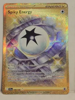 Pokemon TCG Spiky Energy 190/159 Journey Together Gold Hyper Rare NM - Image 1
