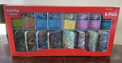 NEW Pokemon TCG Scarlet & Violet Prismatic Evolutions 8 Mini-Tin Bundle Costco - Image 1