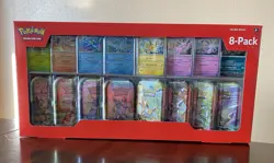 NEW Pokemon TCG Scarlet & Violet Prismatic Evolutions 8 Mini-Tin Bundle Costco - Image 3
