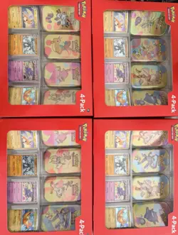 Pokemon TCG Scarlet & Violet-151 Mini Tins with 4 Promos Sams Club. Lot of 4. - Image 1
